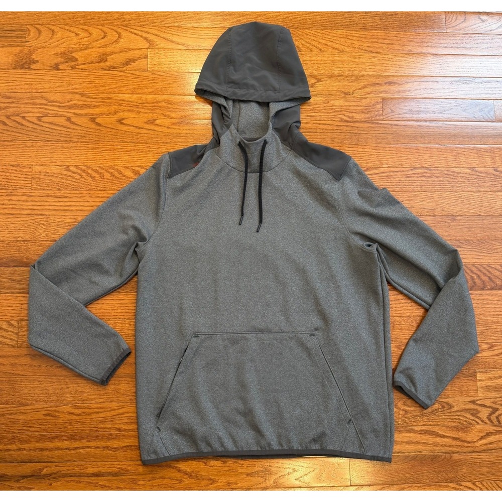 Rhone Hoodie Mens Large Gray Performance Pullover Activewear Tech Spar Tactel